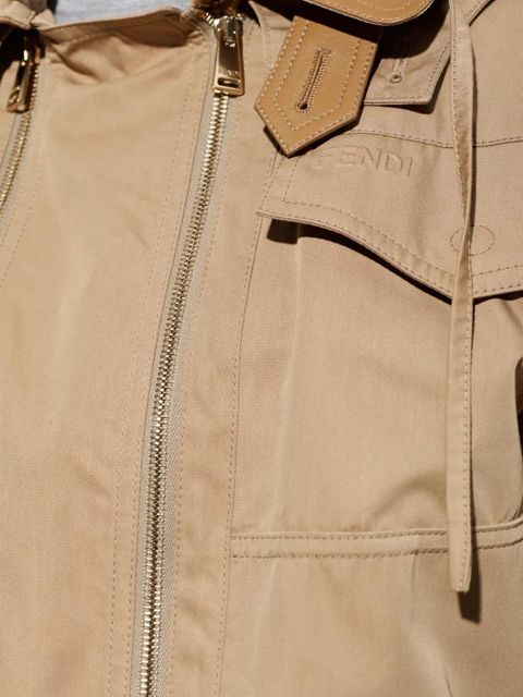 FENDI logo-detail jacket - Neutrals