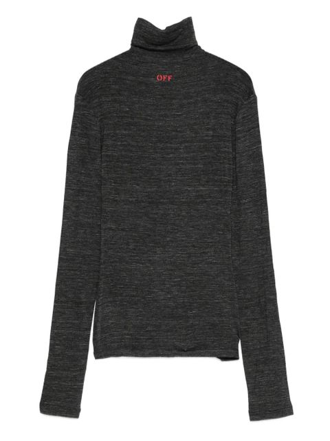 Off-White roll-neck sweater - Grey - zdjęcie produktu nr 1