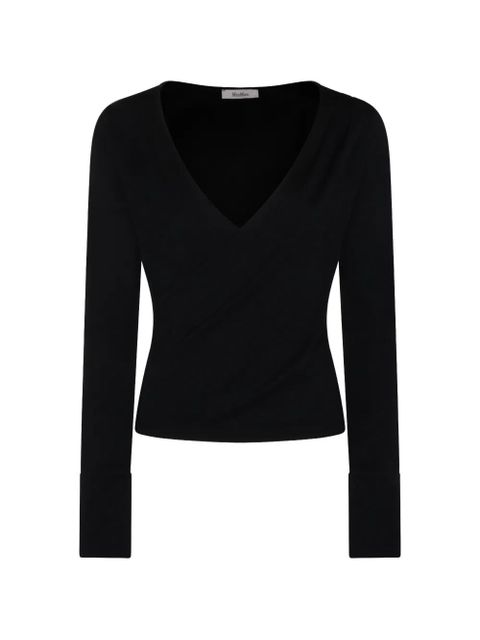 Max Mara V-neck top - Black - zdjęcie produktu nr 1