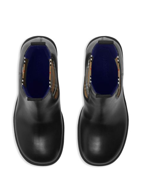 Burberry 85mm leather Chelsea boots - Black