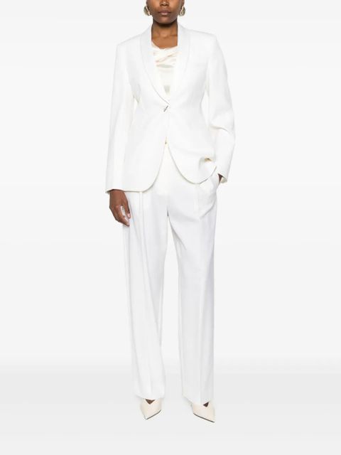 Max Mara shawl-collar blazer - White