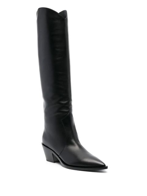 Gianvito Rossi Denver 70mm leather knee boots - Black