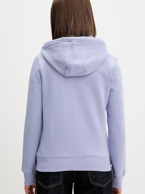 Tommy Jeans bluza damska kolor różowy z kapturem gładka DW0DW19729