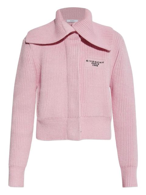 Givenchy ribbed-knit cardigan - Pink - zdjęcie produktu nr 1