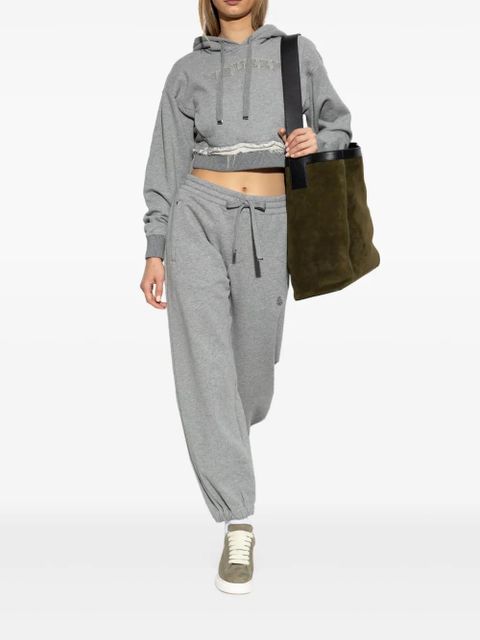 Alexander McQueen logo-embroidered hoodie - Grey - zdjęcie produktu nr 2