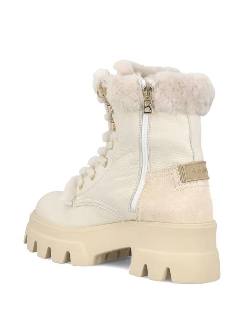 BOGNER leather combat boots - Neutrals