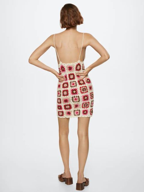 Bawełniana szydełkowa sukienka - zdjęcie produktu nr 2