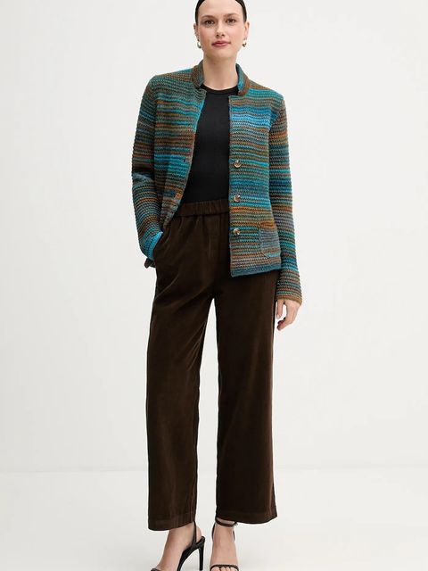 United Colors of Benetton kardigan z dodatkiem wełny kolor zielony 105CD6880 - zdjęcie produktu nr 2