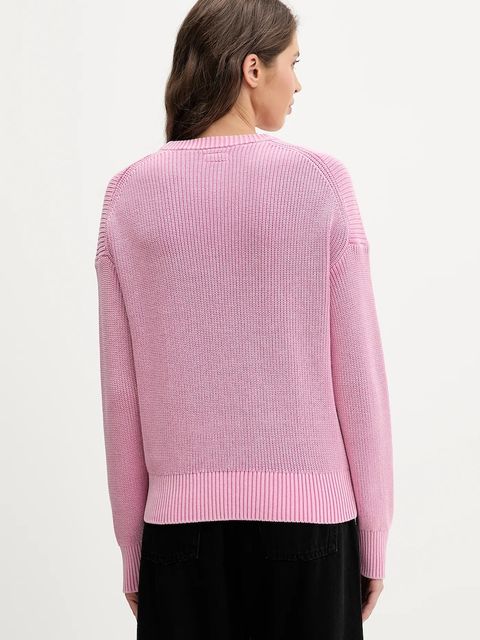 Guess Jeans sweter bawełniany damski kolor różowy W6RR20 Z3HM1