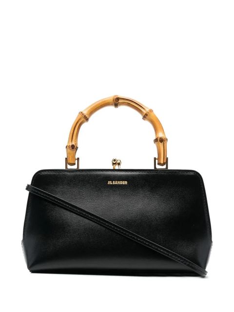 Jil Sander Goji bamboo-handle mini bag - Black - zdjęcie produktu nr 1