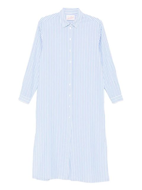 MC2 Saint Barth Adeline striped shirt midi dress - Blue - zdjęcie produktu nr 1
