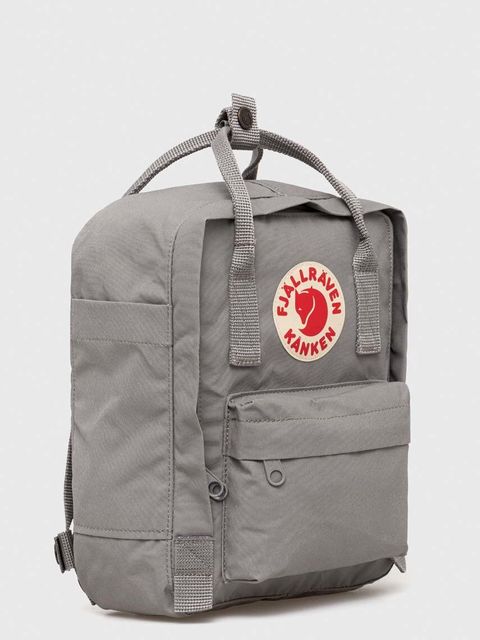 Fjallraven plecak kolor szary mały z aplikacją - zdjęcie produktu nr 2