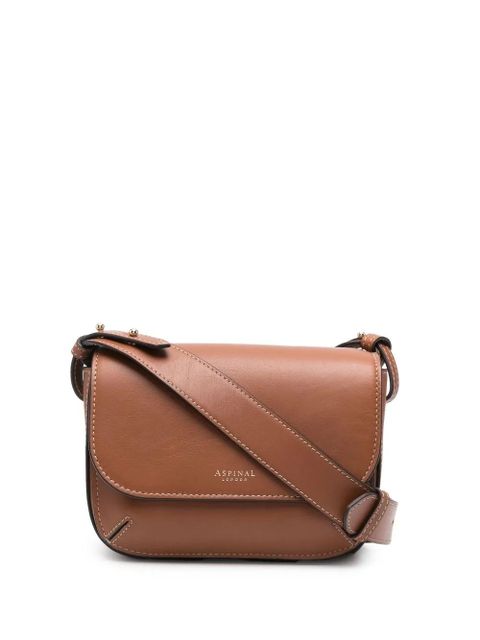 Aspinal Of London Ella smooth crossbody bag - Brown - zdjęcie produktu nr 1