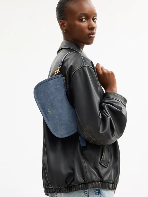 Coach torebka zamszowa Suede Waverly