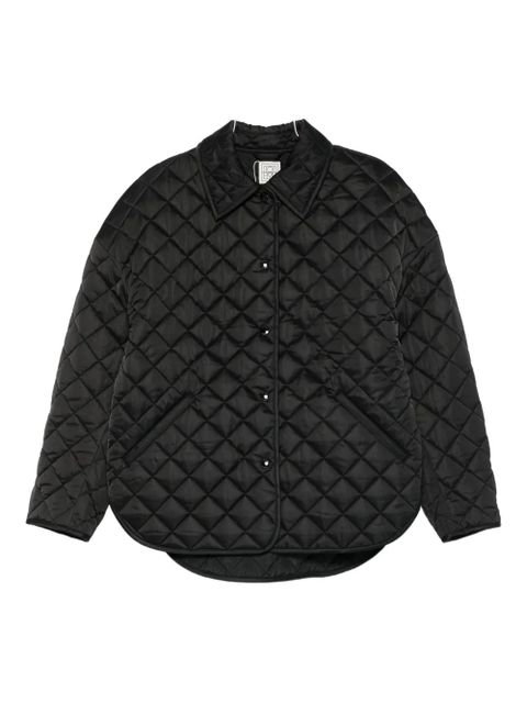 TOTEME collared quilted jacket - Black