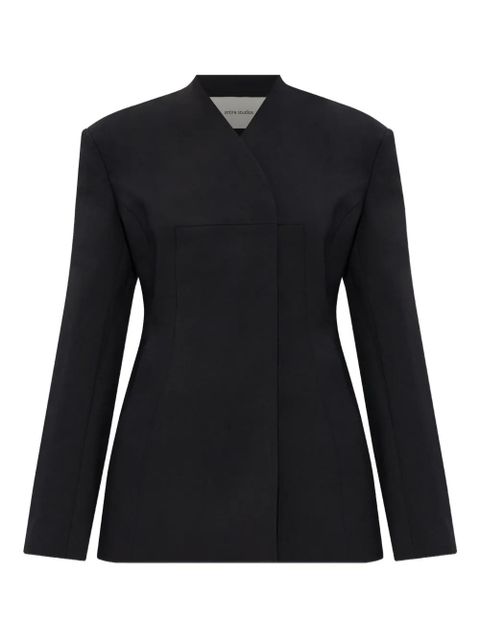 ENTIRE STUDIOS button-fastening double-breasted coat - Black - zdjęcie produktu nr 1