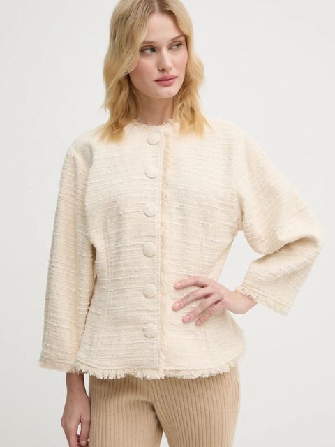 By Malene Birger marynarka VASCAYA kolor beżowy jednorzędowa gładka Q72632001