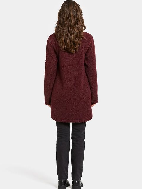 Didriksons bluza polarowa UMI kolor bordowy gładka 505941