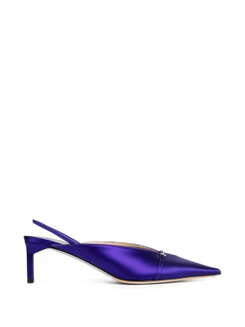 TOM FORD satin slingback pumps - Purple - zdjęcie produktu nr 1
