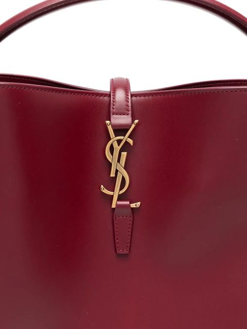 Saint Laurent logo-plaque shoulder bag - Red