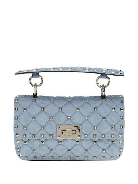 Valentino Garavani small Rockstud Spike quilted crossbody bag - Blue - zdjęcie produktu nr 1