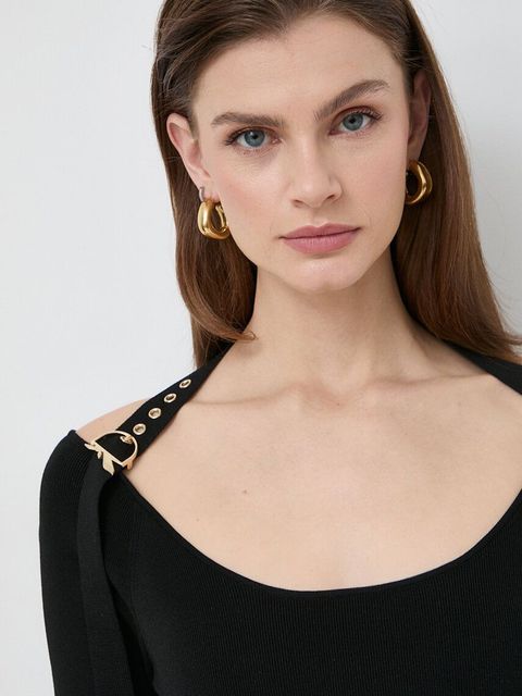 Patrizia Pepe sukienka kolor czarny mini dopasowana 8A1244 K164