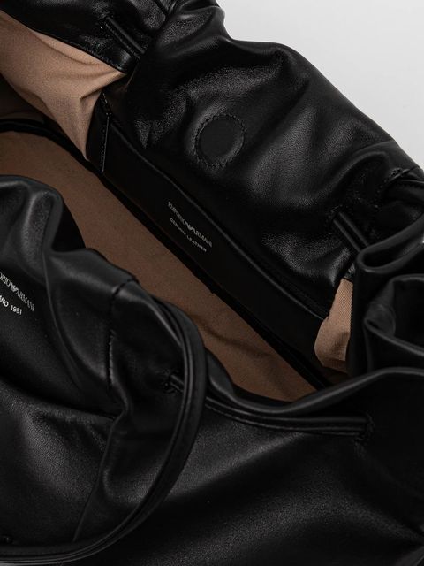 Emporio Armani torebka skórzana kolor czarny EW001496 AF14834 - zdjęcie produktu nr 2