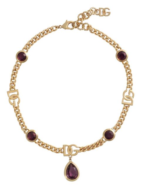 Dolce & Gabbana logo-plaque necklace - Gold - zdjęcie produktu nr 1