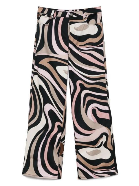 PUCCI Marmo-print straight-leg trousers - Black - zdjęcie produktu nr 1