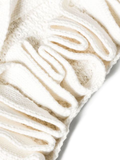 Cult Gaia Carita crochet-knit bikini bottoms - White