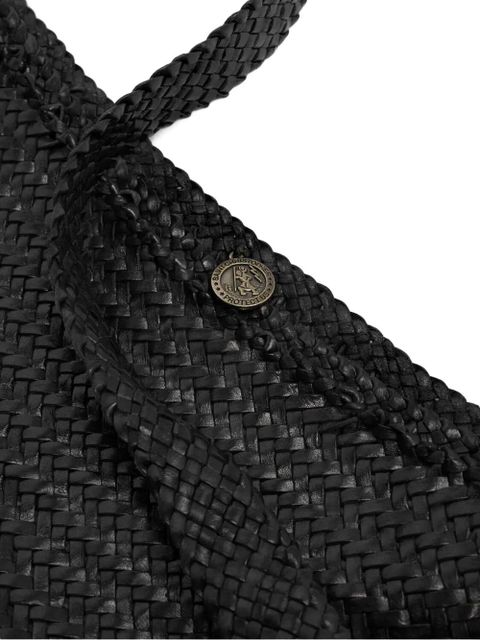 DRAGON DIFFUSION Ars woven leather shoulder bag - Black
