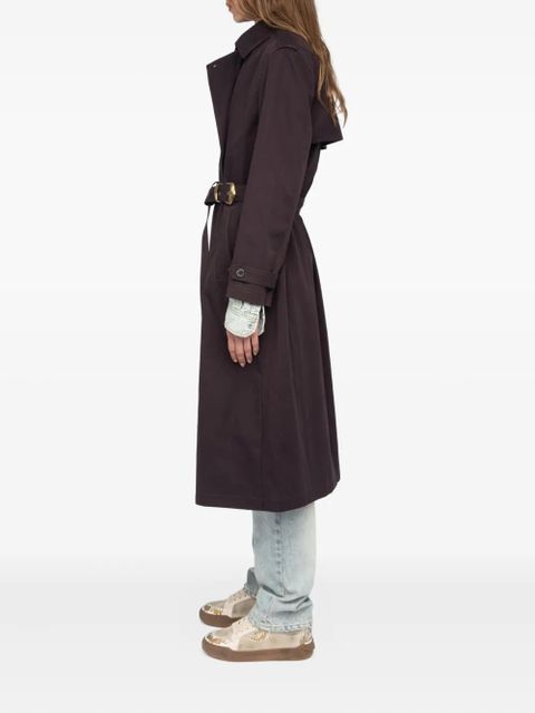 Zadig&Voltaire Kenar double-breasted belted trench coat - Brown - zdjęcie produktu nr 2