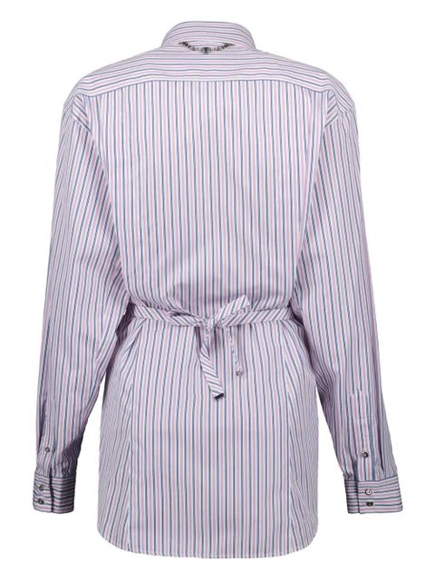 Rabanne striped button-up shirt - Blue
