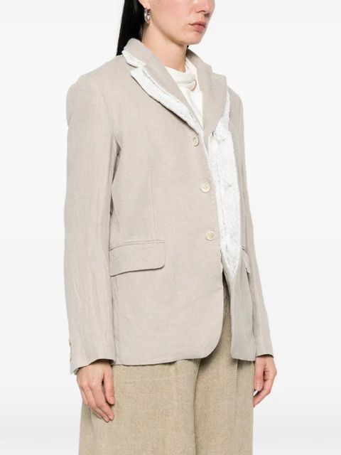 Comme Des Garçons fringed blazer - Neutrals