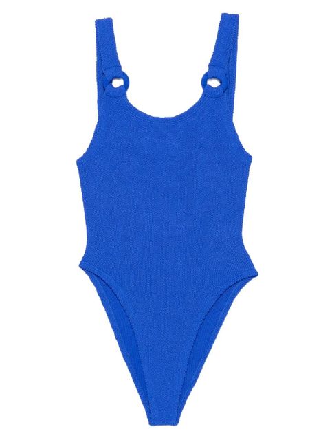 Hunza G Domino ring-detail swimsuit - Blue - zdjęcie produktu nr 1