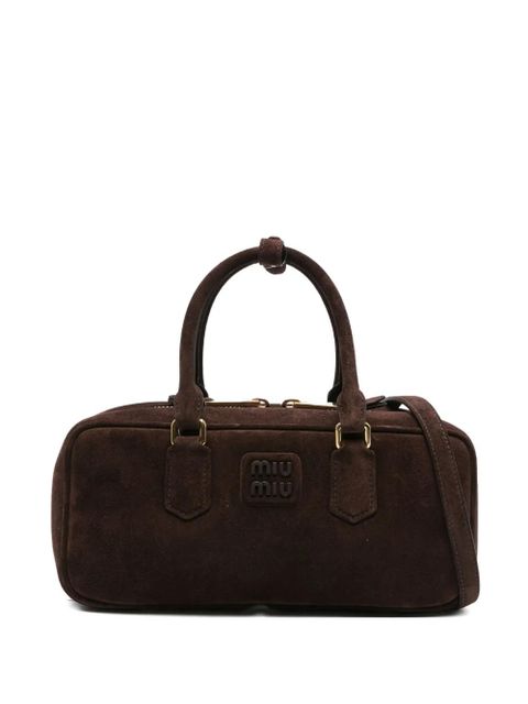 Miu Miu top-handle zip-fastening tote bag - Brown - zdjęcie produktu nr 1