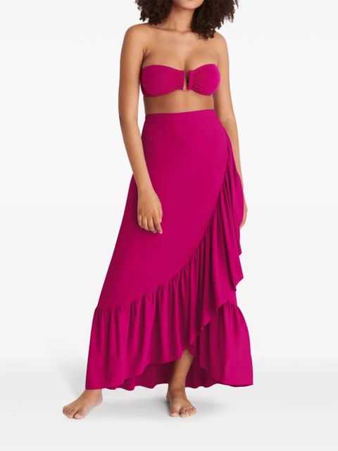 ERES Julia ruffled wrap skirt - Pink