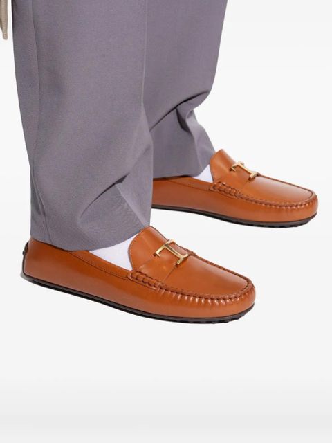 Tod's T Timeless leather loafers - Brown