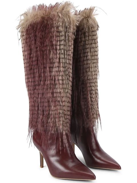 Kurt Geiger London kozaki skórzane Kensington Knee Boot 85 damskie kolor brązowy na szpilce 4993556019 - zdjęcie produktu nr 2
