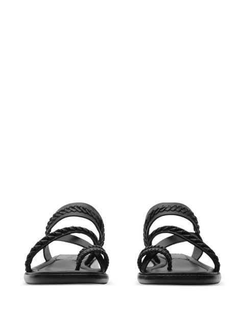 Burberry leather Baez sandals​ - Black