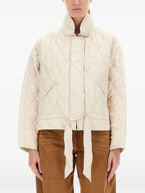MARANT ÉTOILE quilted tie jacket - Neutrals - zdjęcie produktu nr 1
