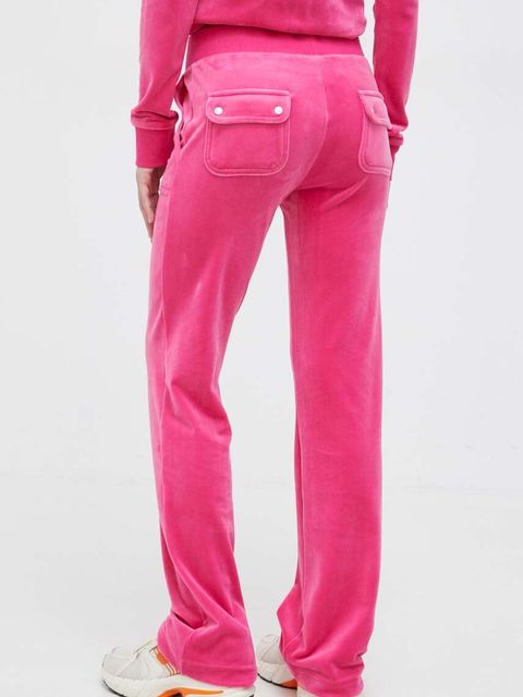 Juicy Couture spodnie dresowe welurowe - zdjęcie produktu nr 2