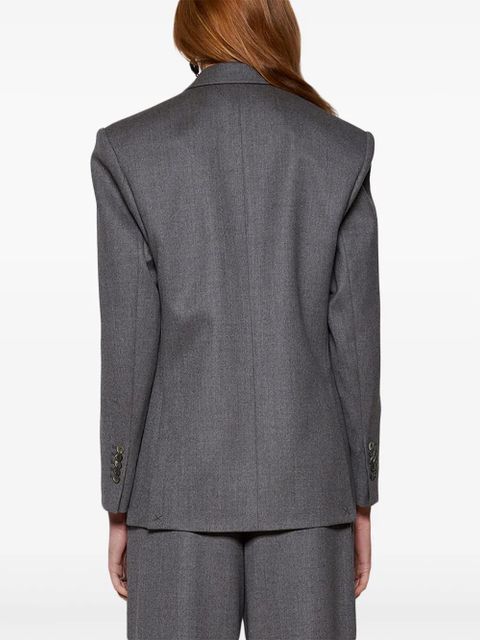 WARDROBE.NYC double-breasted virgin wool blazer - Grey