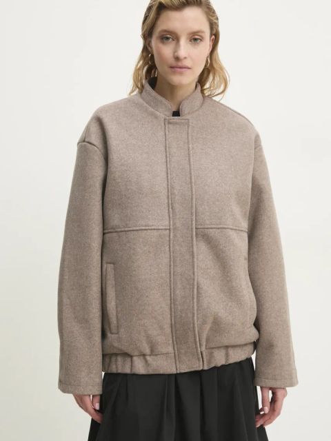 Answear.LAB kurtka kolor beżowy przejściowa