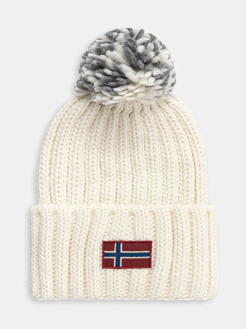 Napapijri czapka z domieszką wełny Semiury kolor beżowy NP0A4GKCN1J1 - zdjęcie produktu nr 1