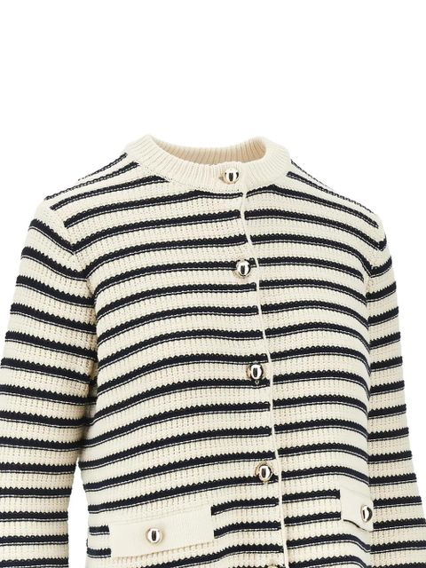 Weekend Max Mara striped button cardigan - White - zdjęcie produktu nr 2