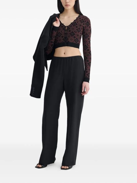 Nanushka Dovie long-sleeve cardigan - Black