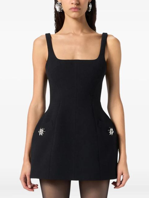 Blumarine embellished mini dress - Black