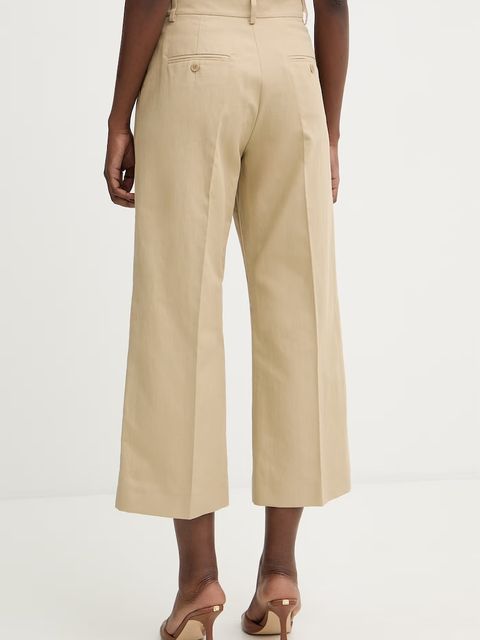 Weekend Max Mara spodnie z dodatkiem lnu ZIRCONE - zdjęcie produktu nr 2