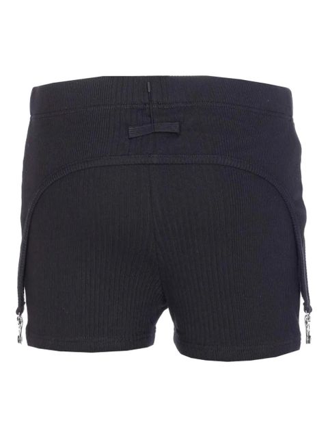 Jean Paul Gaultier ribbed-garter shorts - Black - zdjęcie produktu nr 2